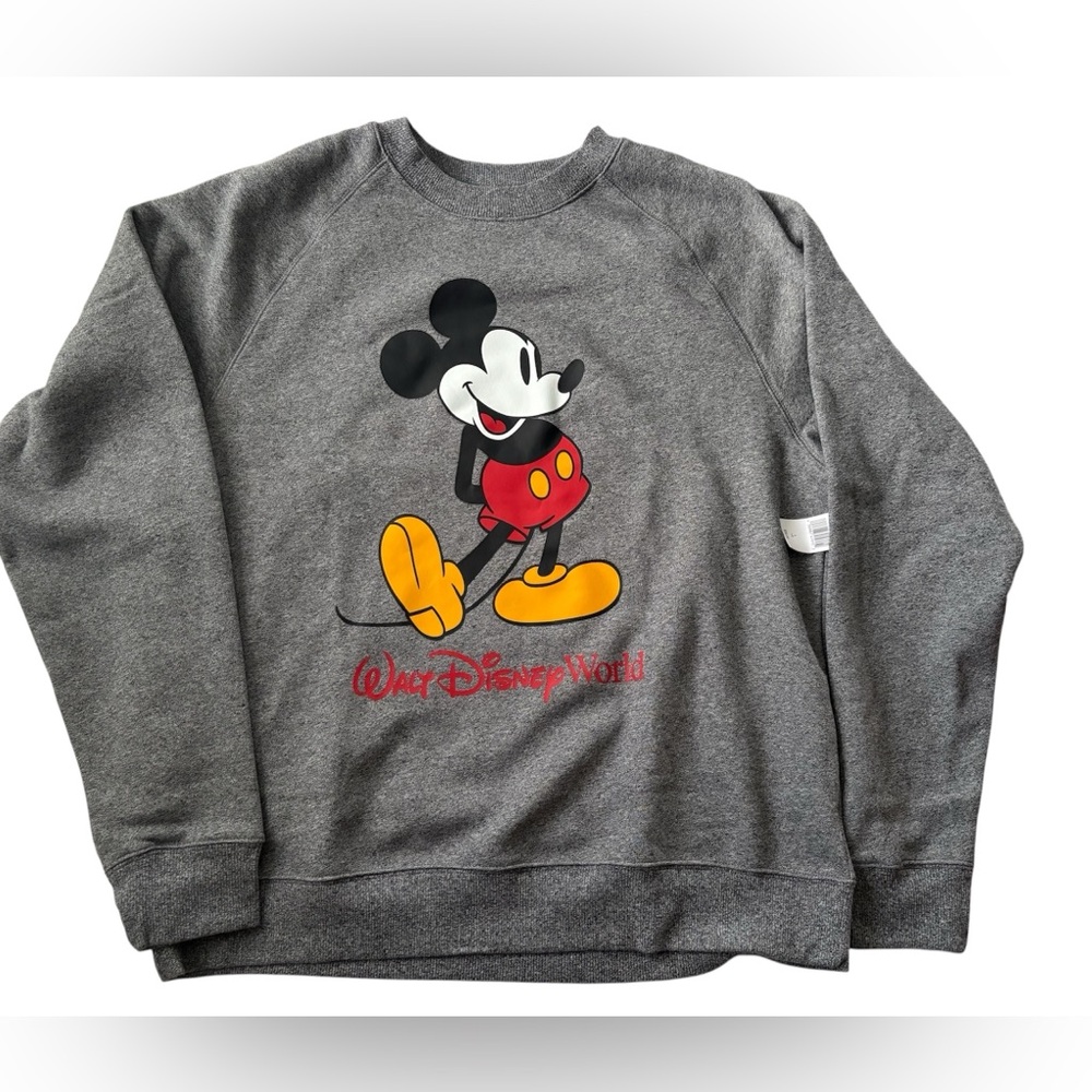 Disney Parks Classic Mickey Mouse Walt Disney World Grey Sweatshirt